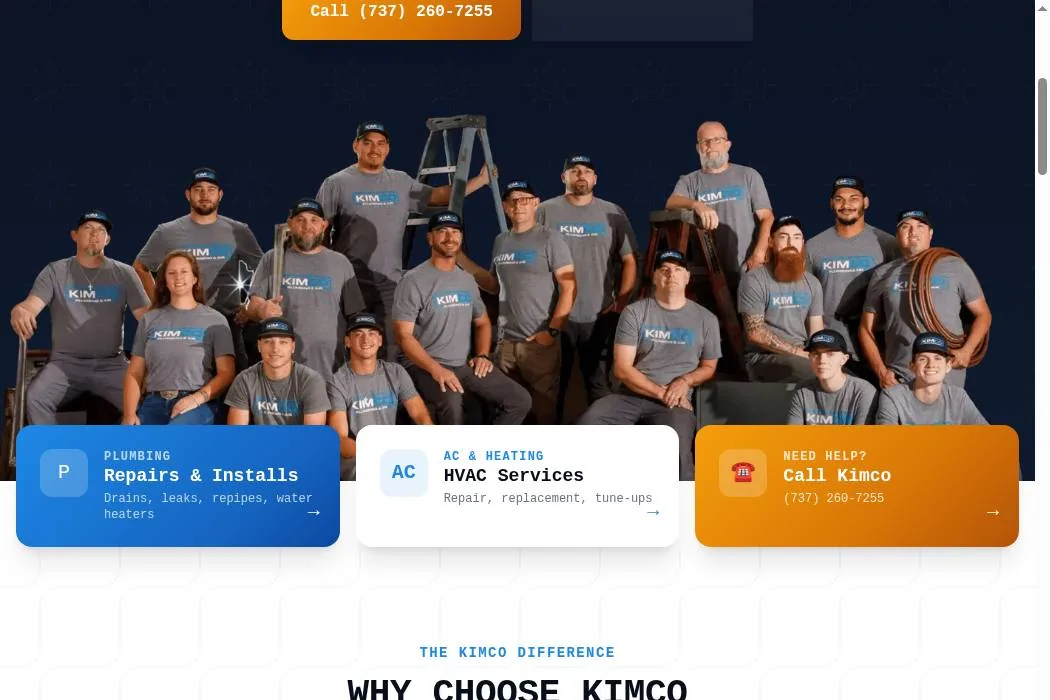 Kimco Plumbing & Air cover