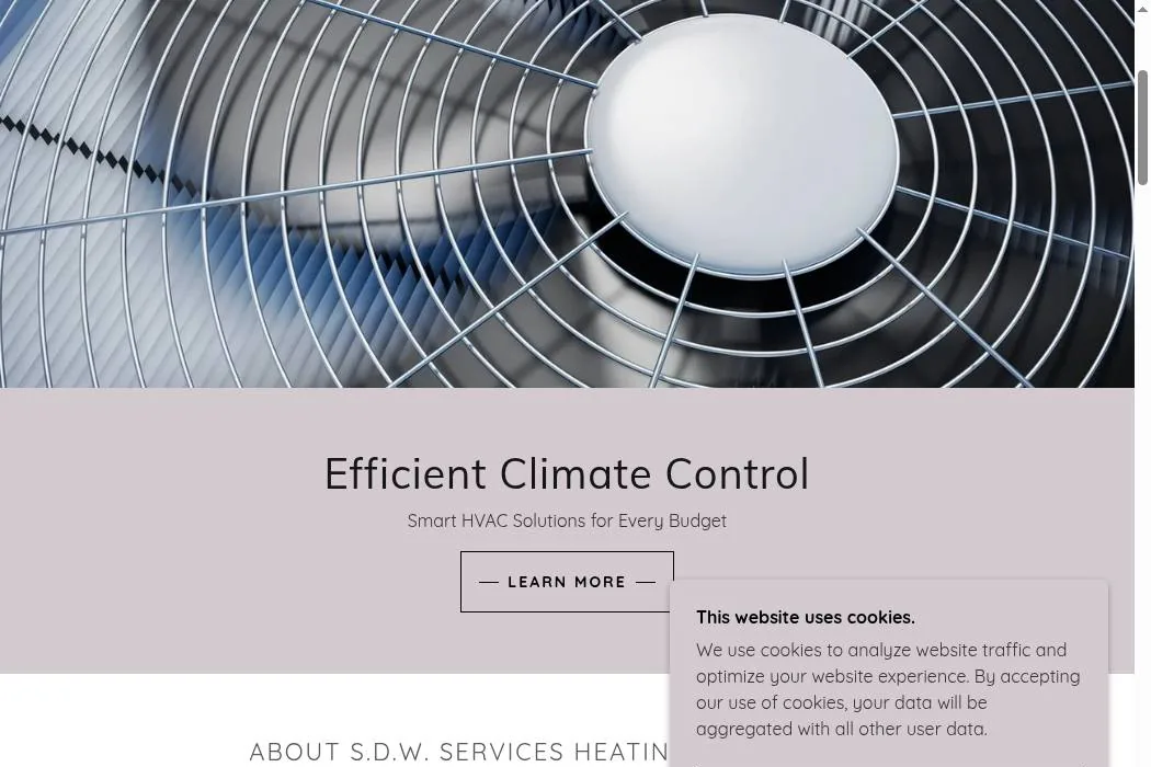S.D.W. Services Heating and Cooling cover