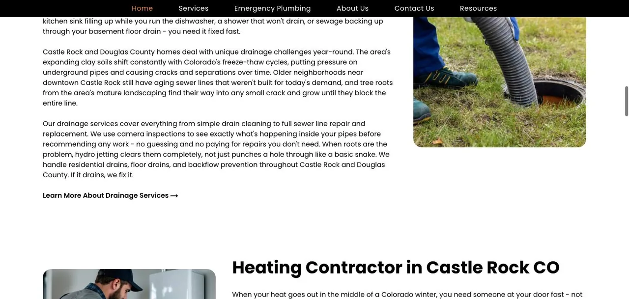 Castle Rock Plumbing LLC cover