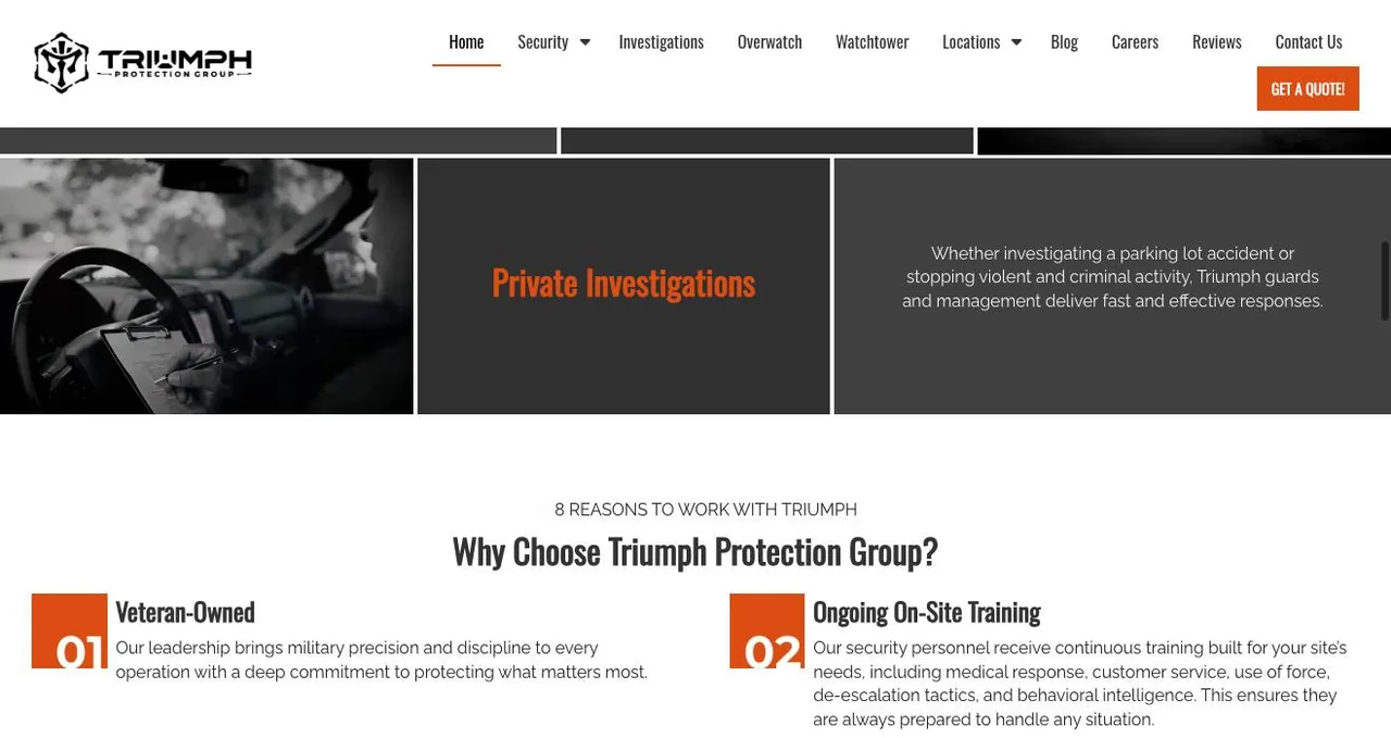 Triumph Protection Group cover