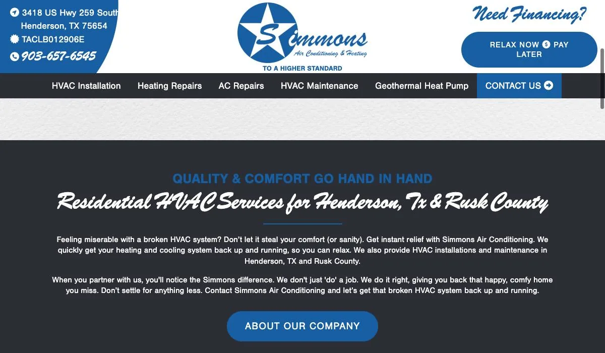 Simmons Air Conditioning cover