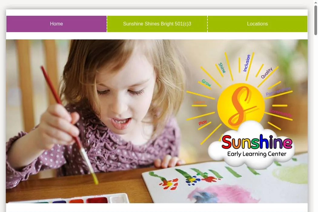 Sunshine Early Learning Center cover