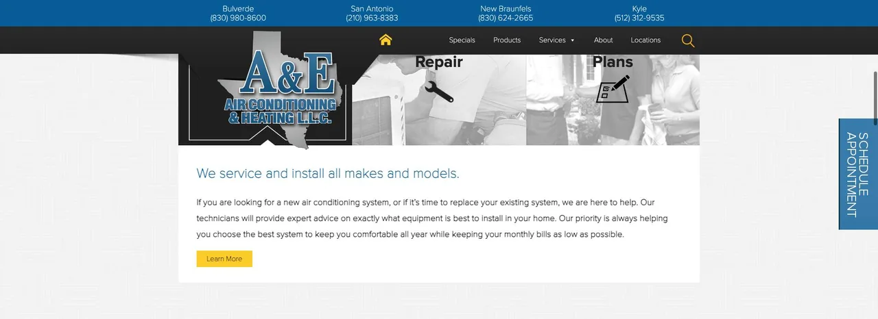 A&E Air Conditioning & Heating cover
