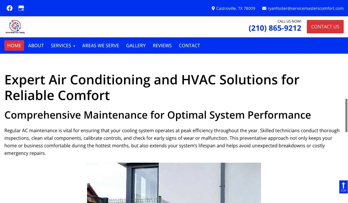 Service Masters A/C & Heating LLC cover
