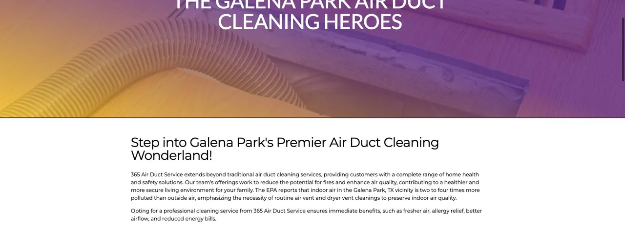 365 Air Duct Service cover