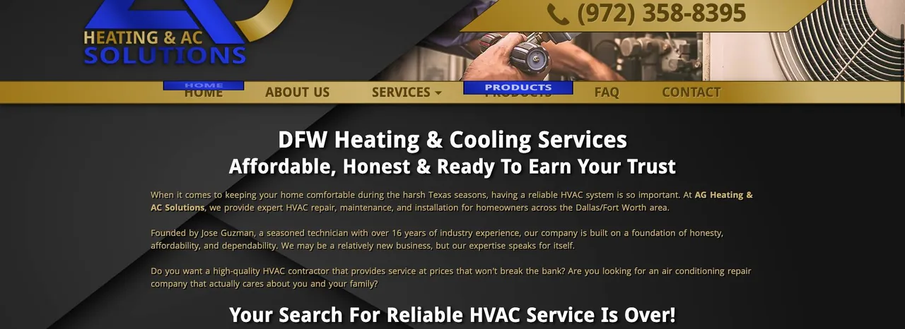 AG Heating & AC Solutions cover