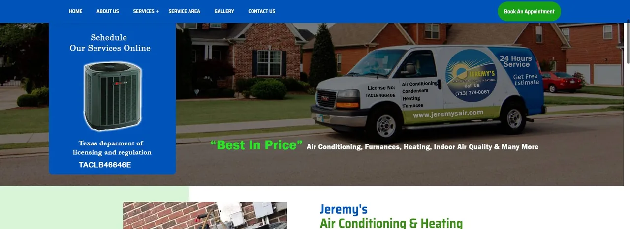 Jeremy's Air Conditioning & Heating cover