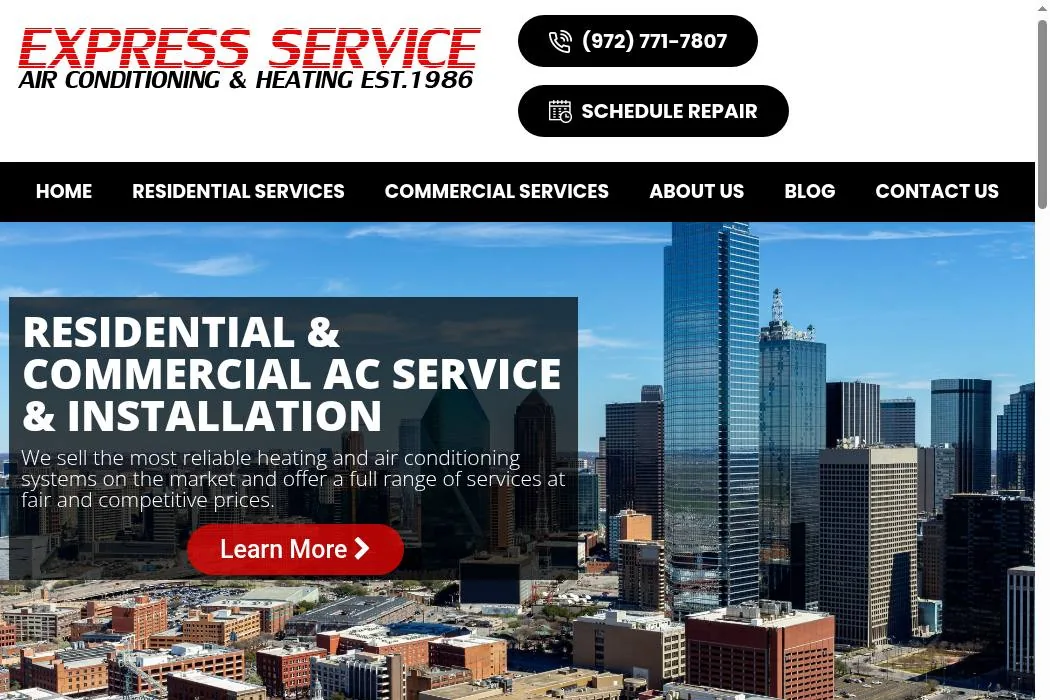 Express Service Air Conditioning & Heating cover