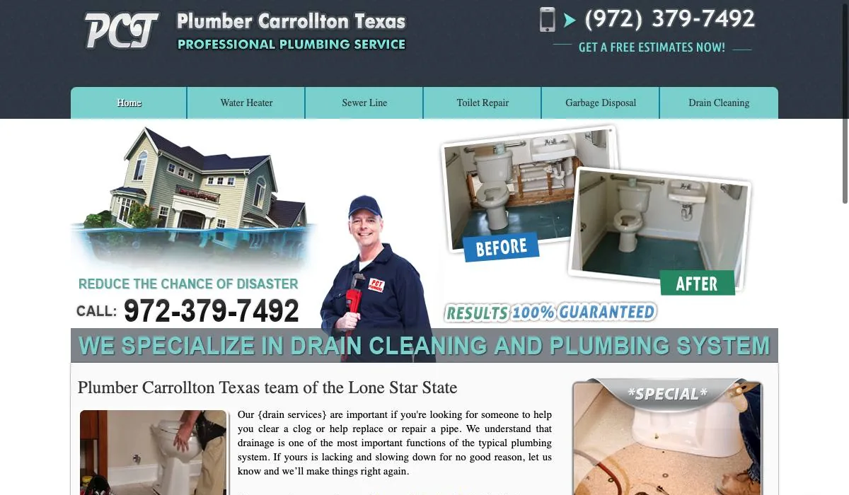 Plumber Carrollton Texas cover
