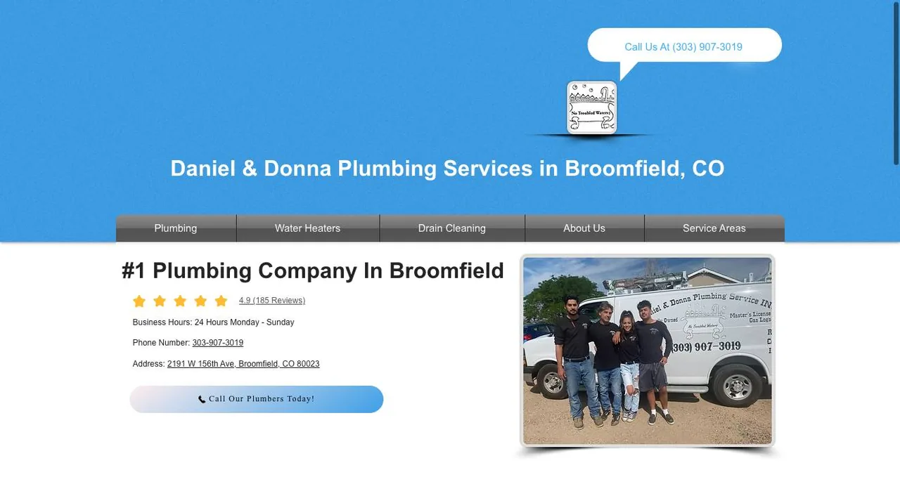 Daniel & Donna Plumbing Service cover