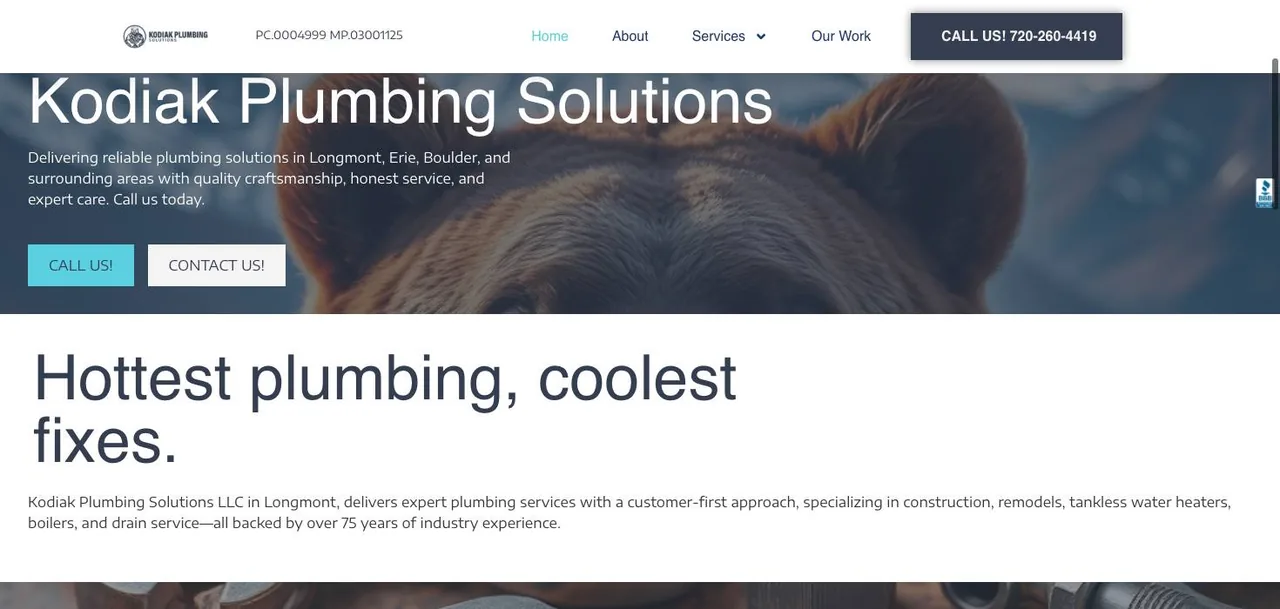 Kodiak Plumbing Solutions LLC cover