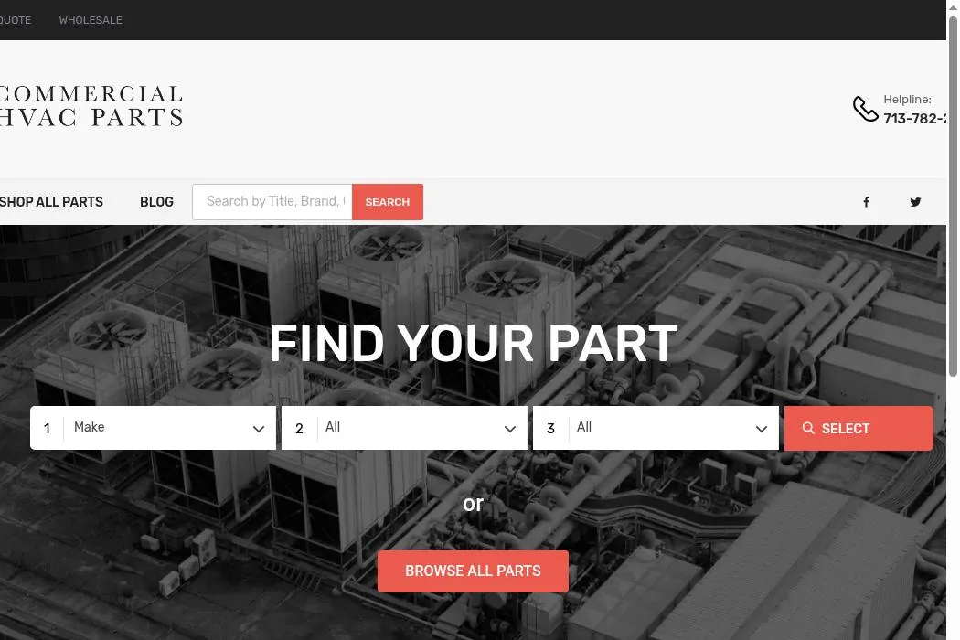 Commercial HVAC Parts cover