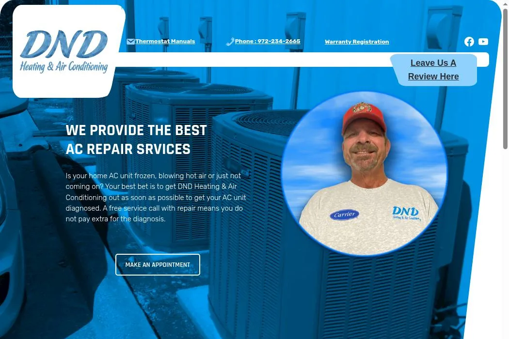DND Heating & Air Conditioning cover