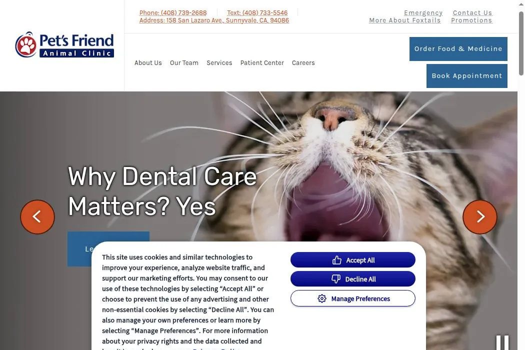 Pet's Friend Animal Clinic cover