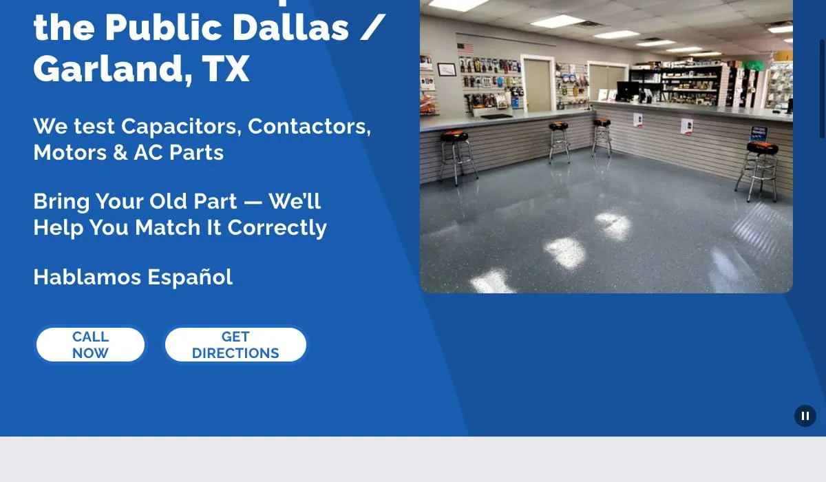 Dallas HVAC Parts cover