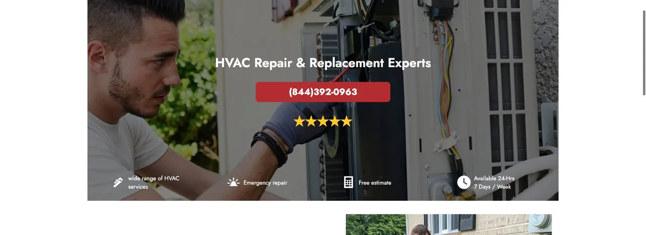 HVAC Repair & Replacement Experts cover
