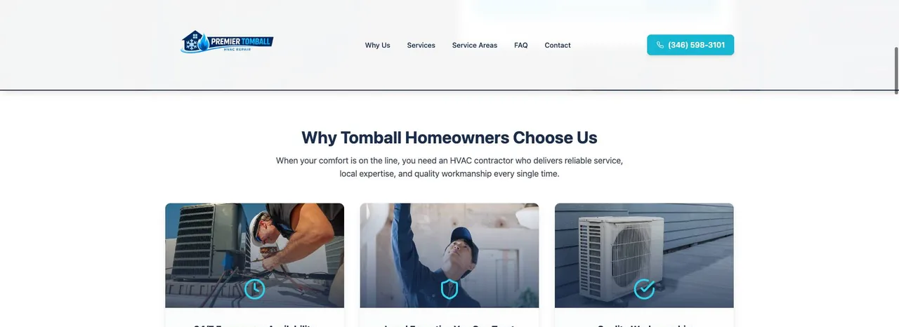 Premier Tomball HVAC Repair cover