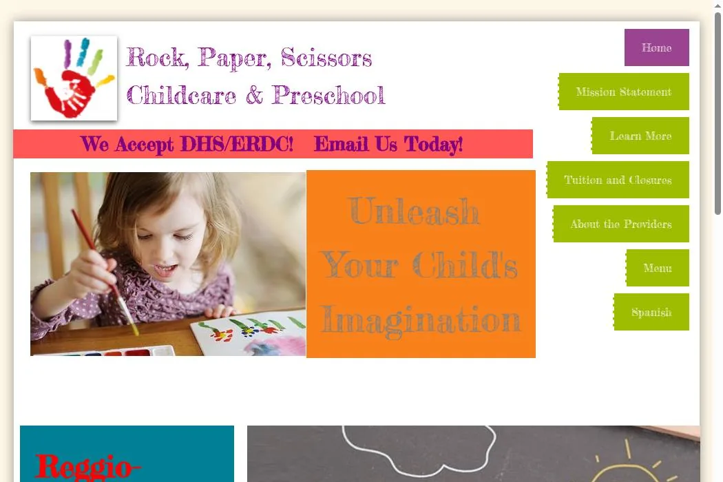 Rock, Paper, Scissors Childcare cover