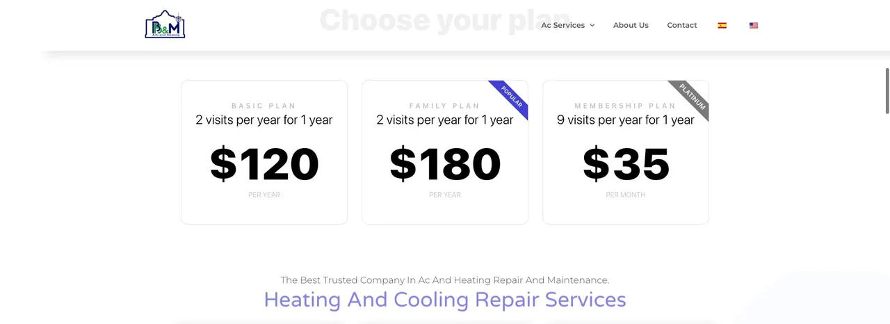 BB&M AC and Heating Services cover