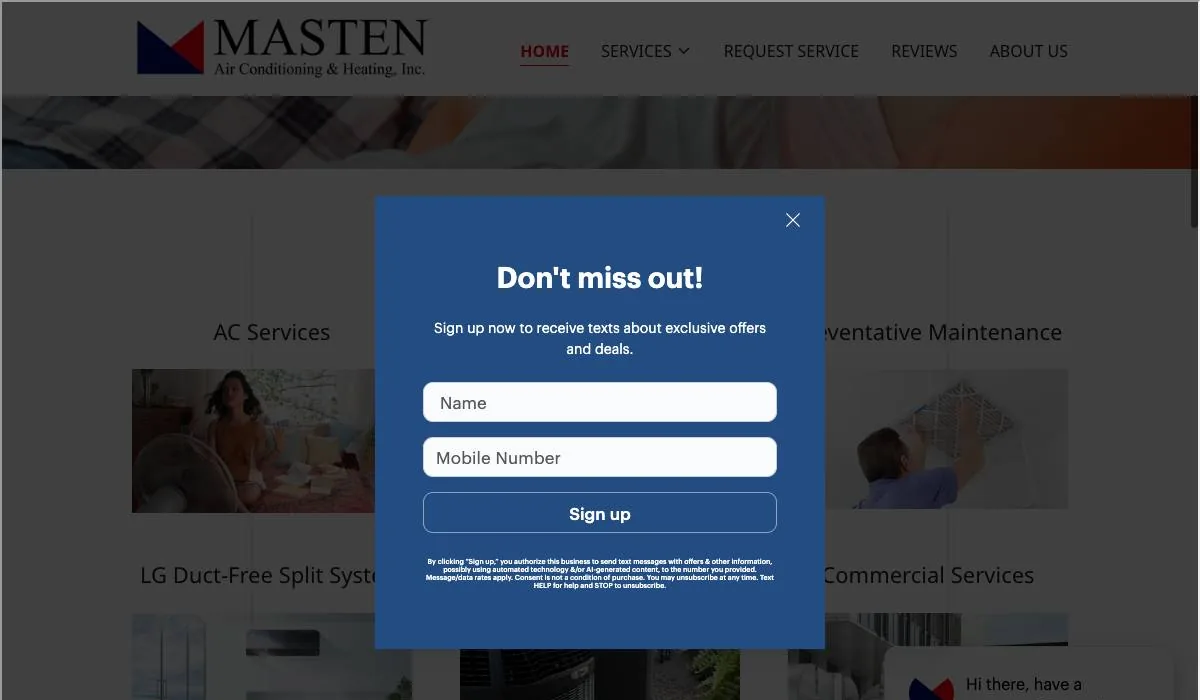 Masten Air Conditioning & Heating cover