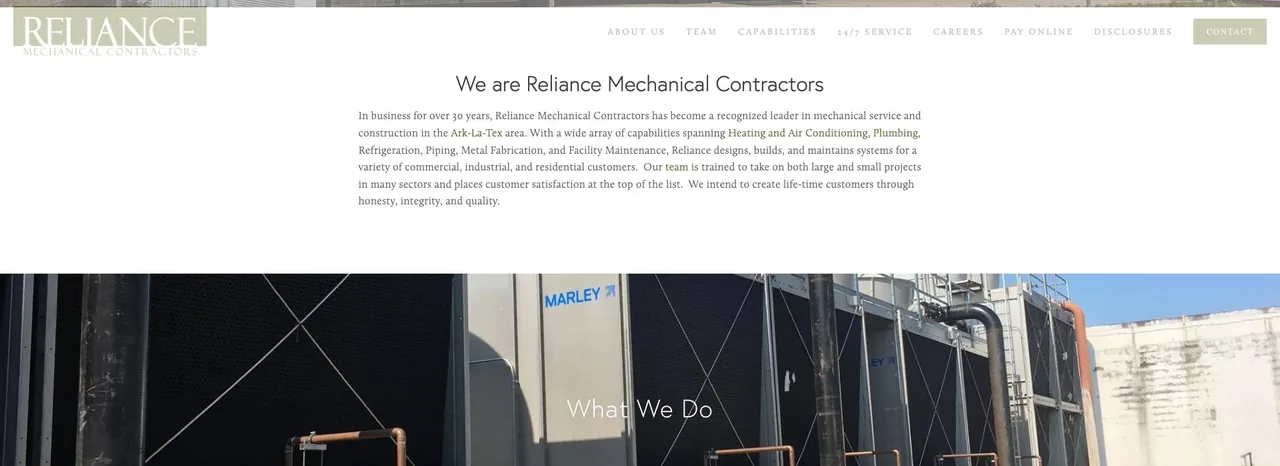 Reliance Mechanical Contractors cover