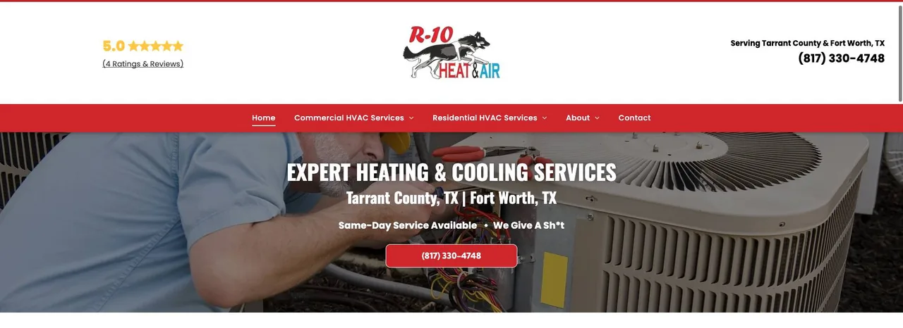R-10 Heat & Air cover