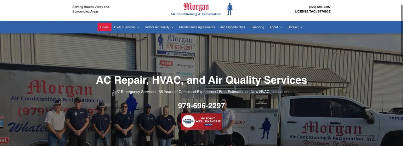 Morgan Air Conditioning & Reclamation cover