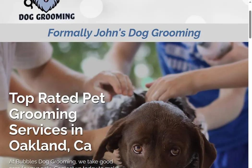 Bubbles Dog Grooming cover