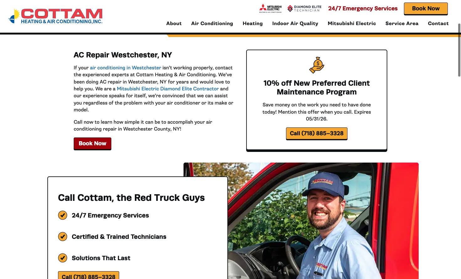 Cottam Heating & Air Conditioning cover