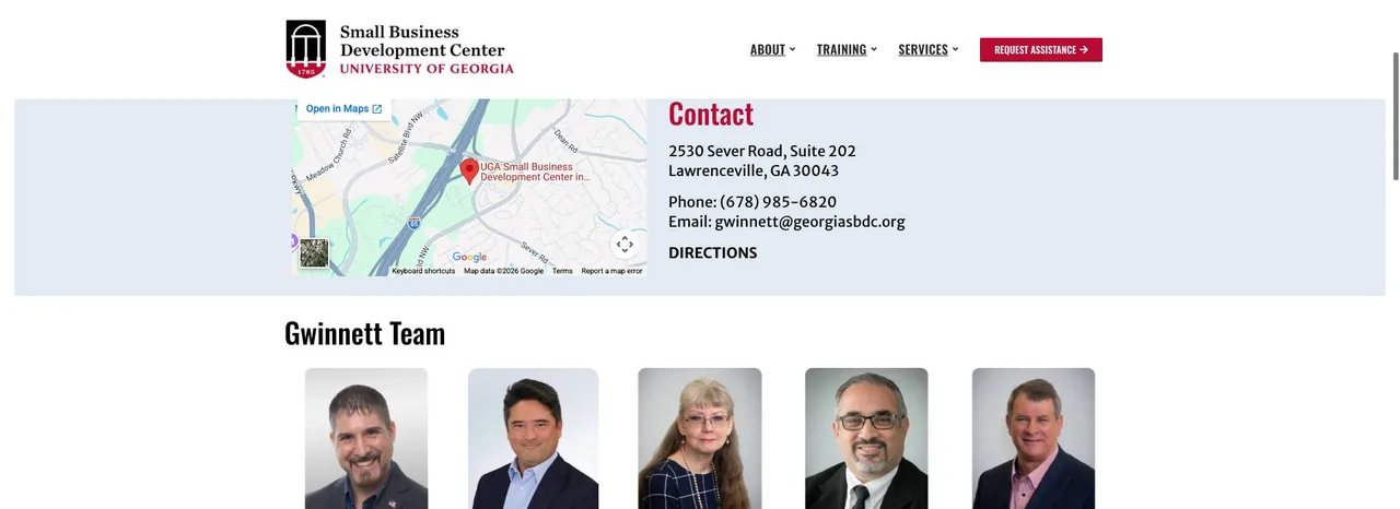 University of Georgia Small Business Development Center cover