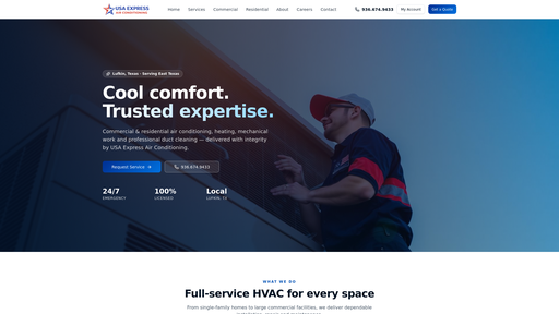 USA Express Air Conditioning logo