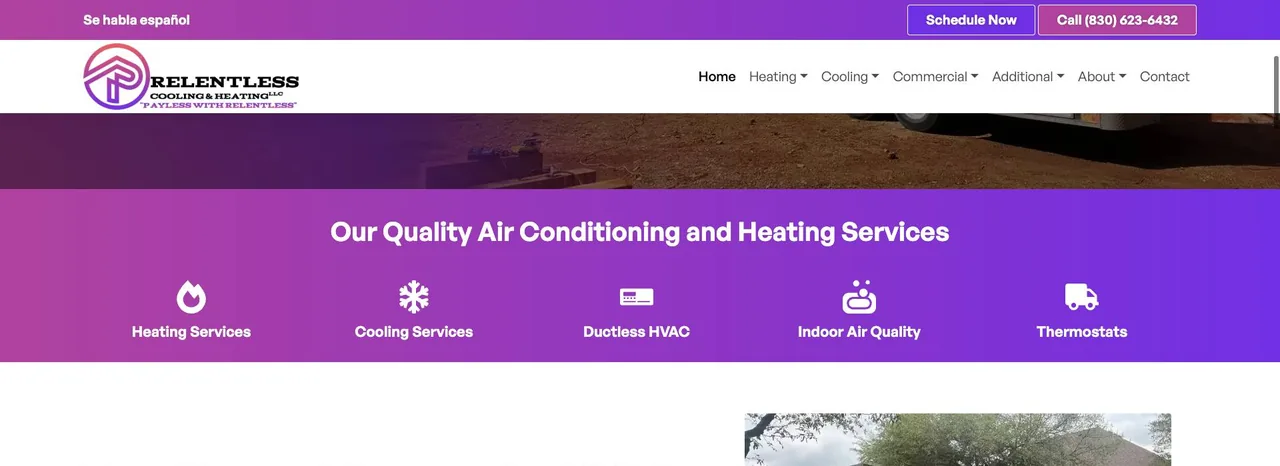 Relentless Cooling & Heating LLC cover