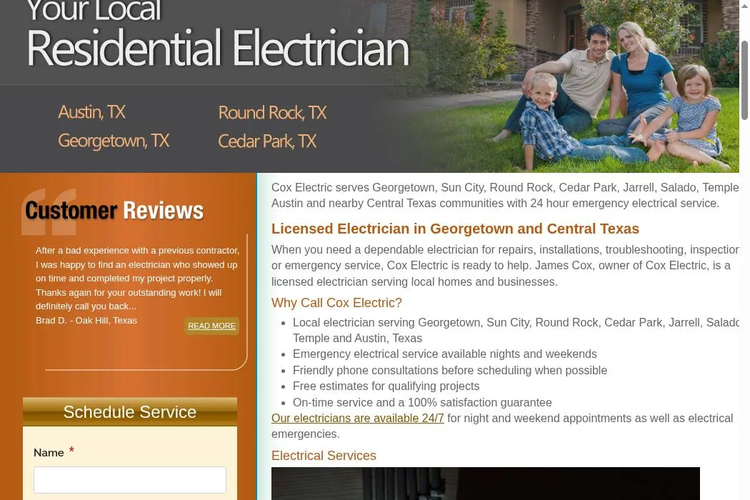 Cox Electric cover