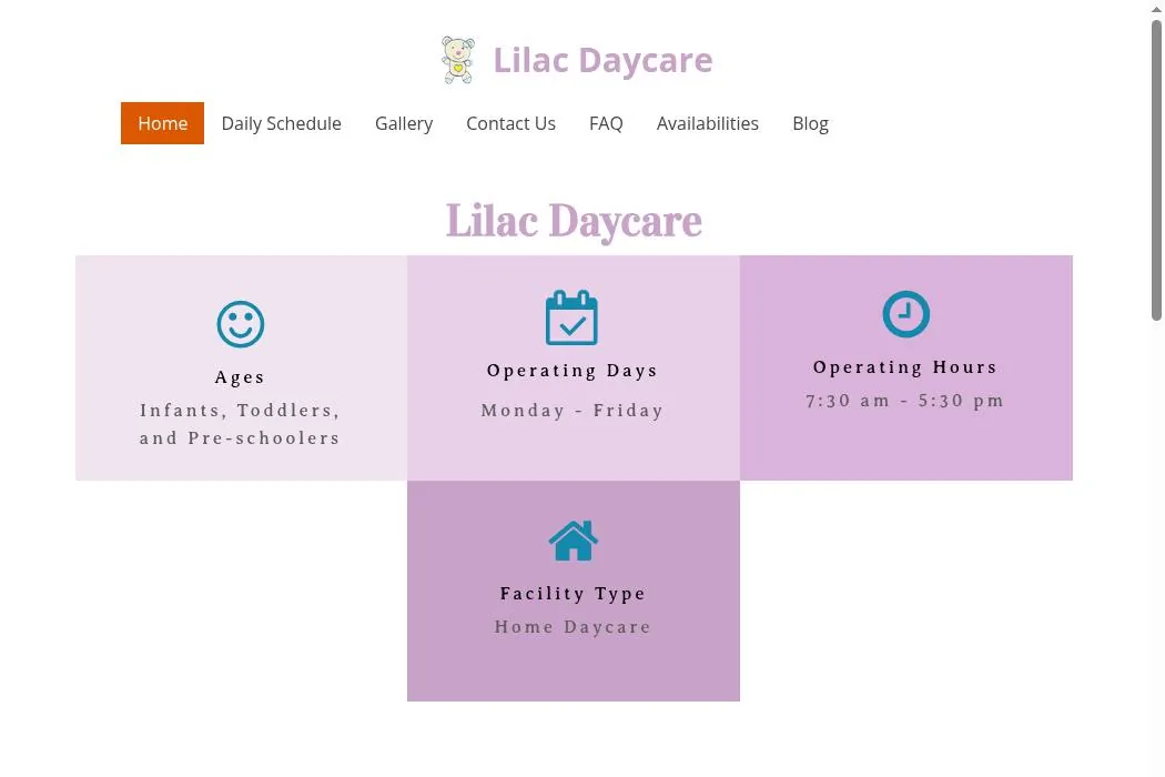 Lilac Daycare cover