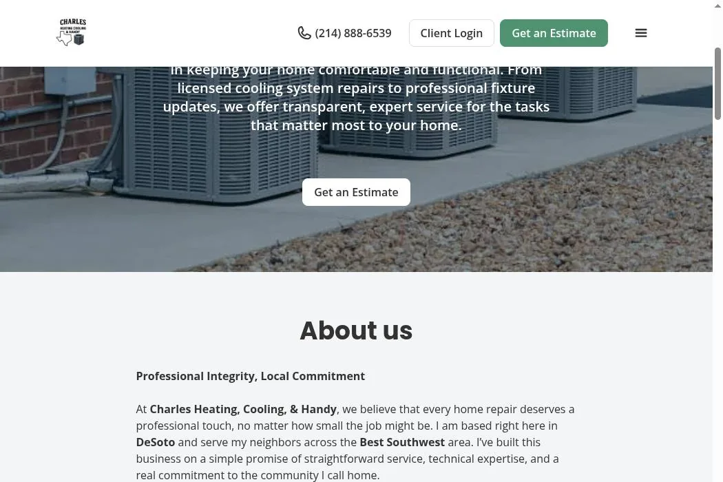 Charles Heating, Cooling, & Handy cover