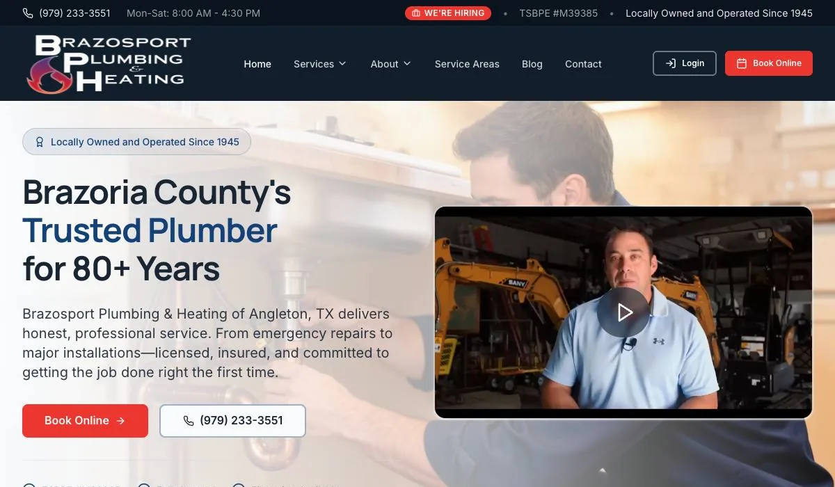 Brazosport Plumbing & Heating cover