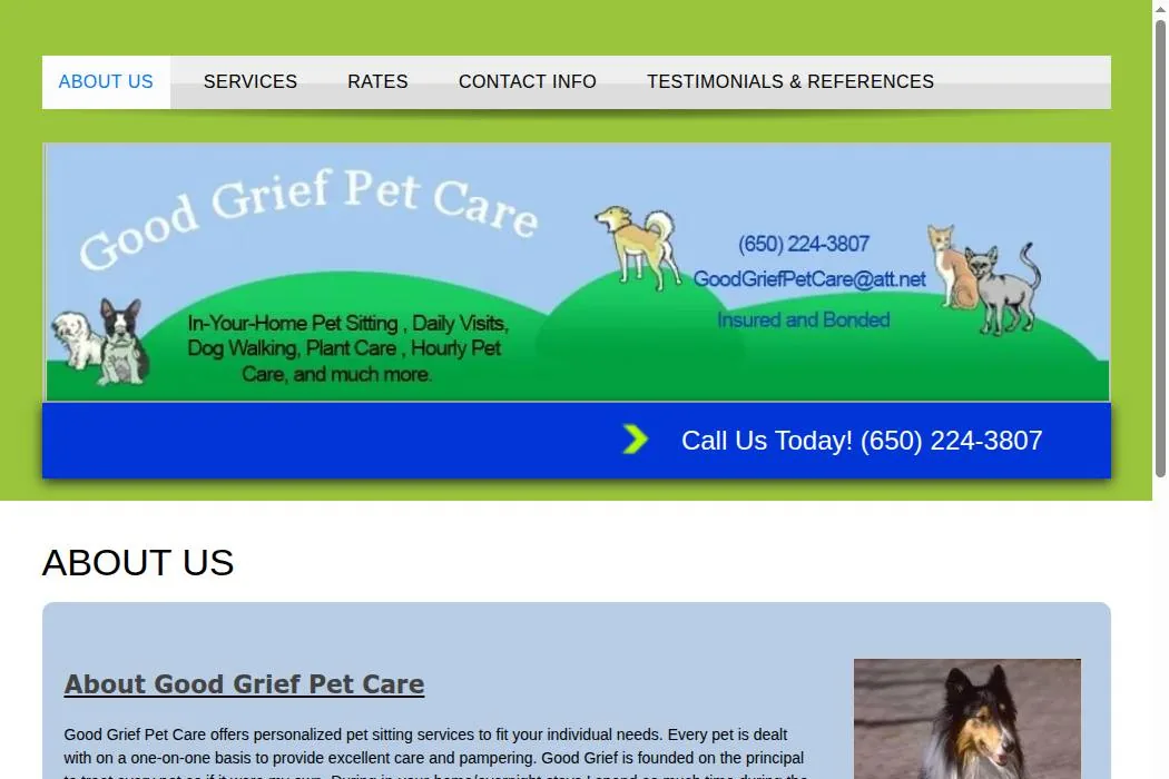 Good Grief Pet Care cover