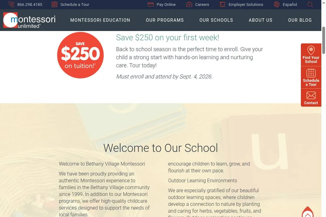 Bethany Village Montessori cover