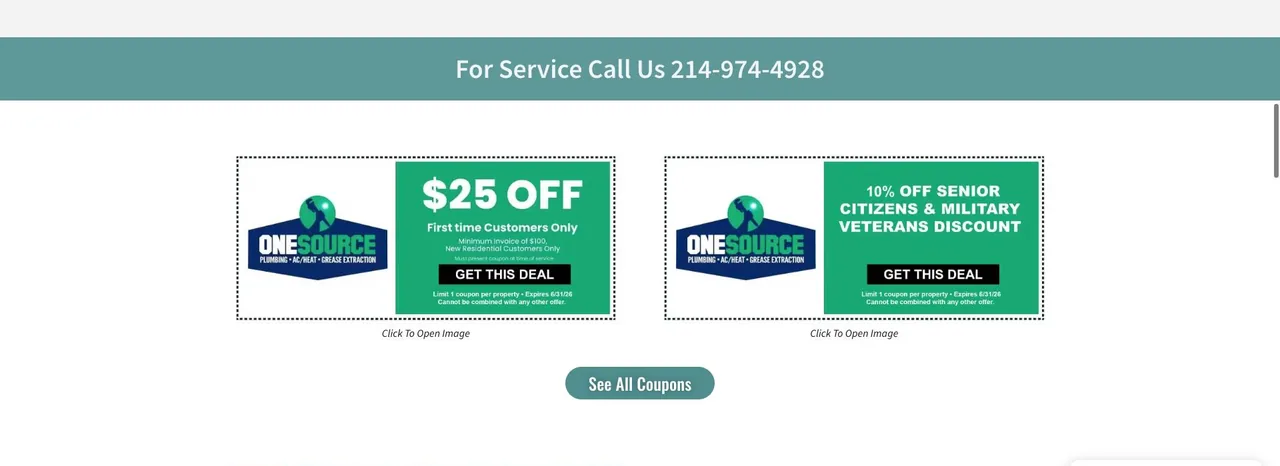 One Source Plumbing cover