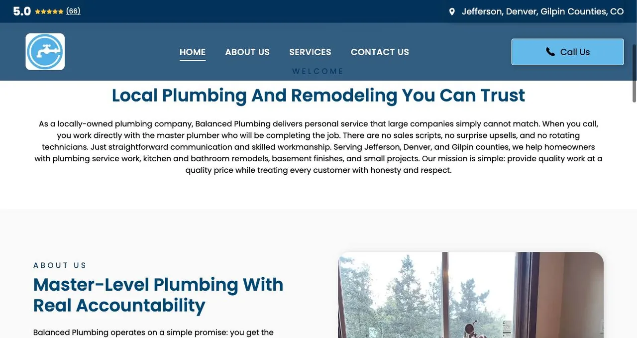 Balanced Plumbing cover