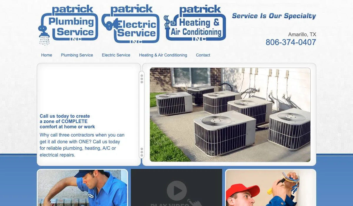 Patrick Heating & Air Conditioning Inc. cover