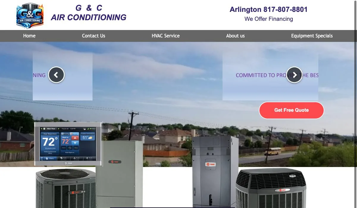 G & C Air Conditioning cover