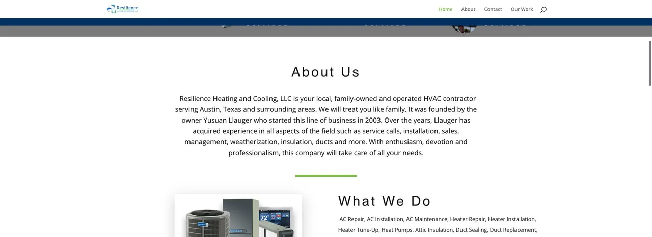 Resilience Heating and Cooling, LLC cover