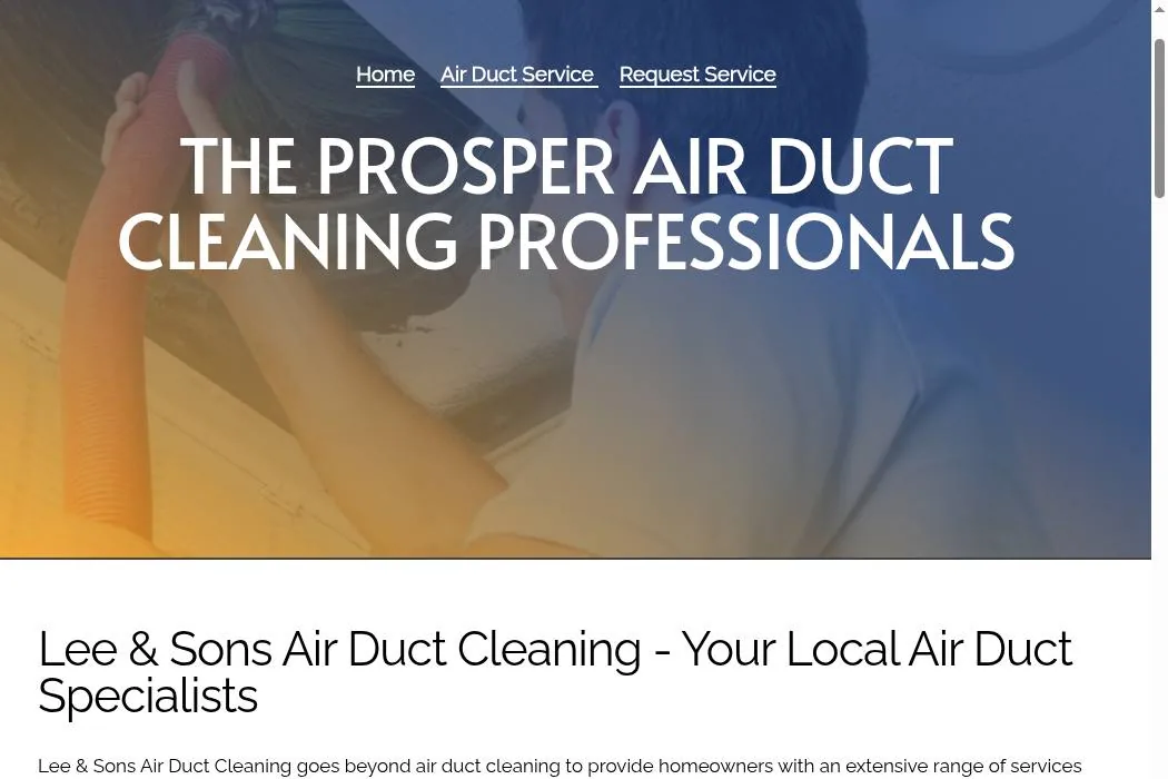Lee & Sons Air Duct Cleaning cover
