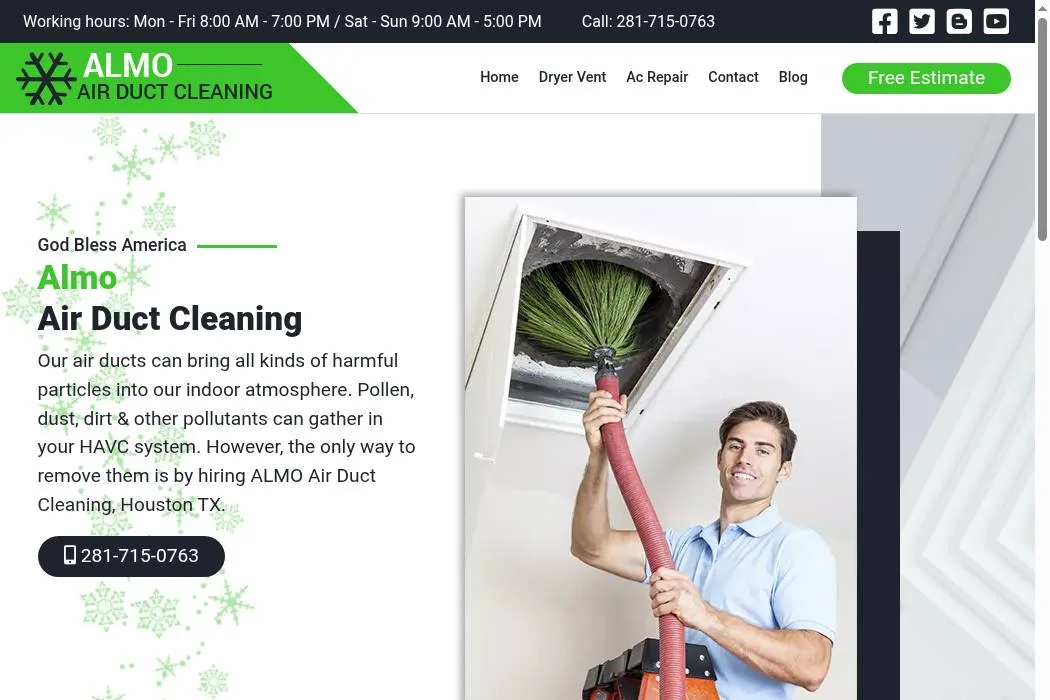 Almo Air Duct Cleaning cover