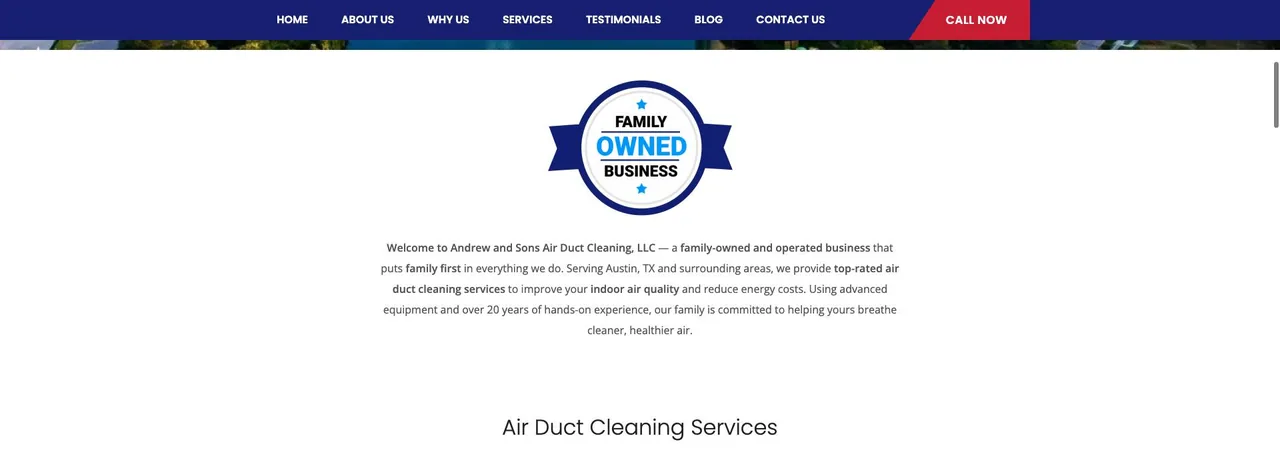 Andrew & Sons Air Duct Cleaning, LLC cover
