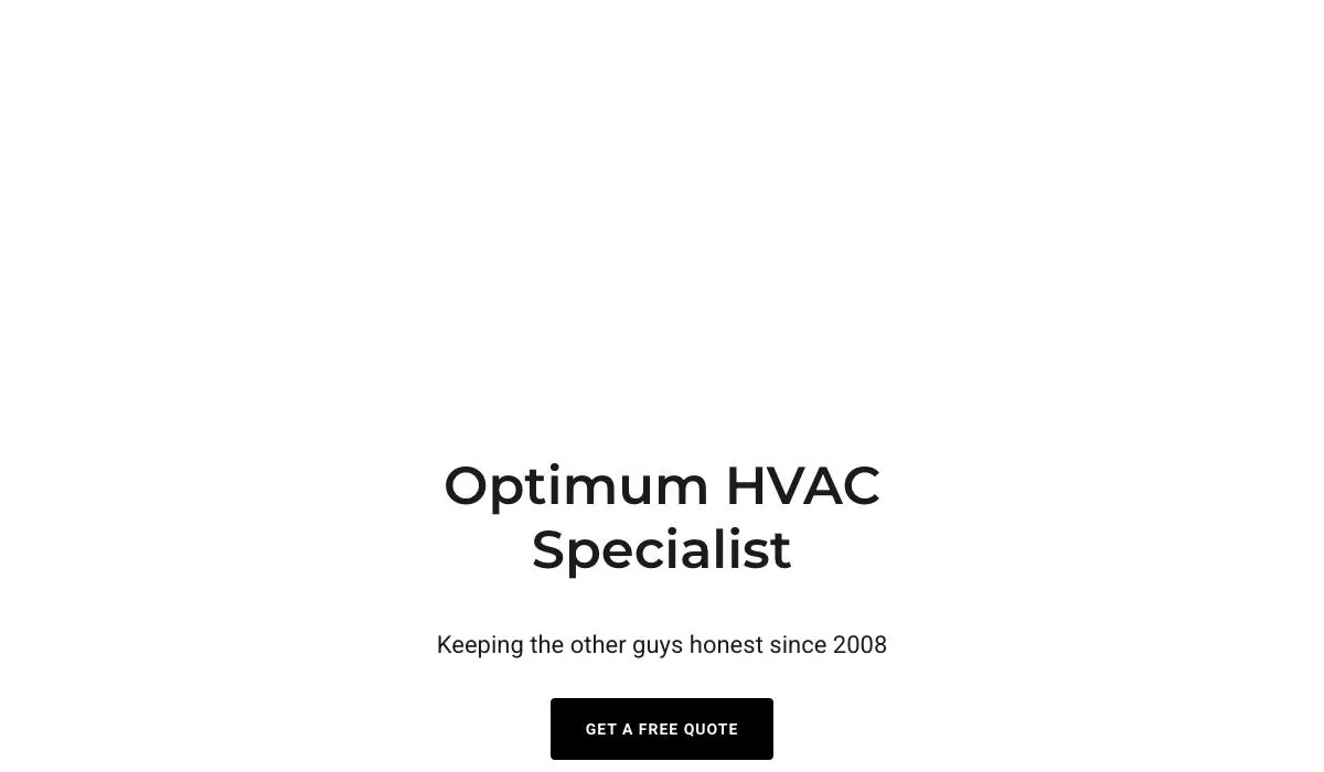 Optimum HVAC Specialist cover