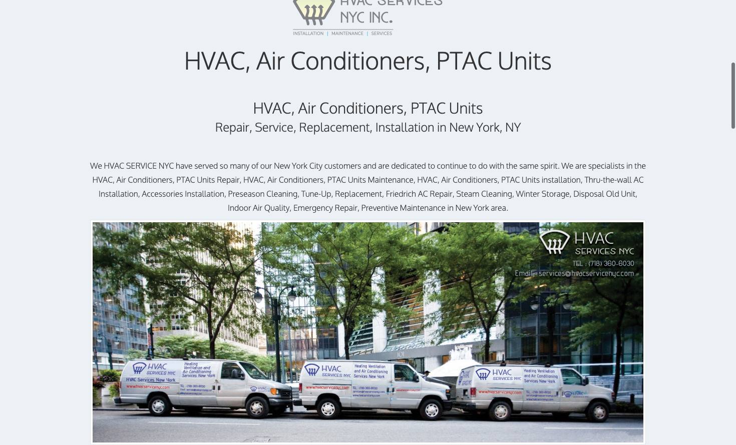 HVAC SERVICE NYC cover
