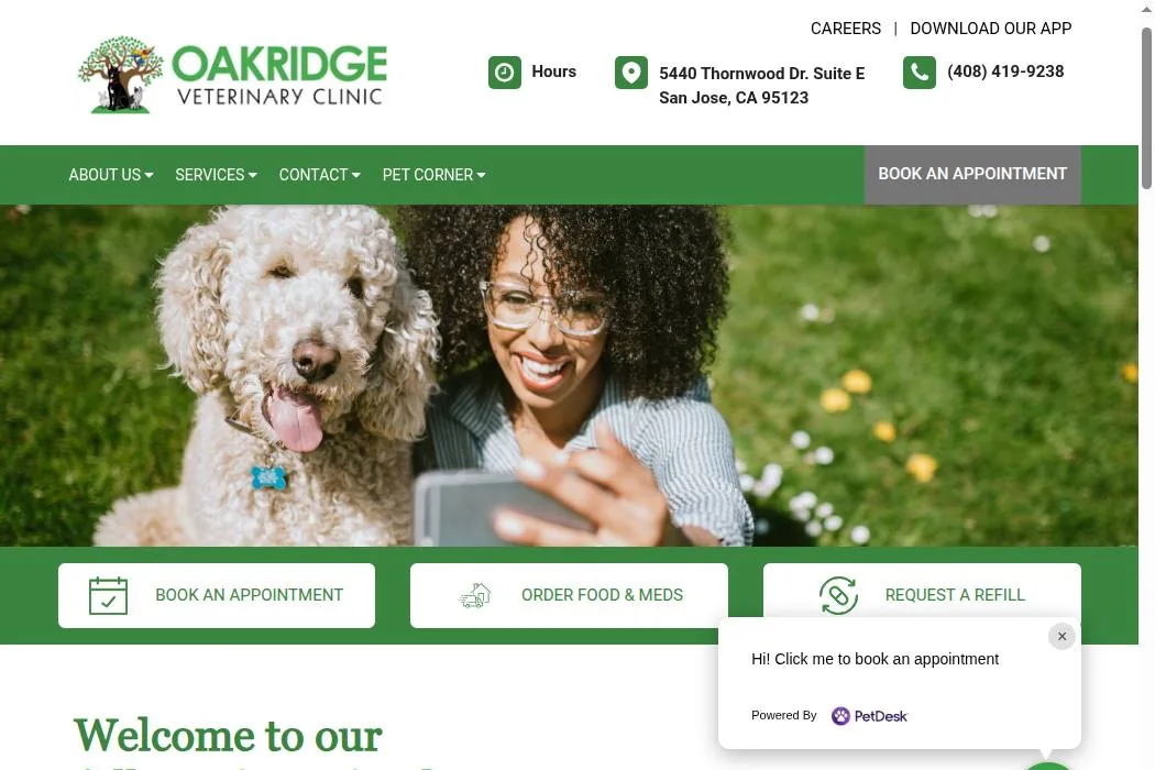 Oakridge Veterinary Clinic cover