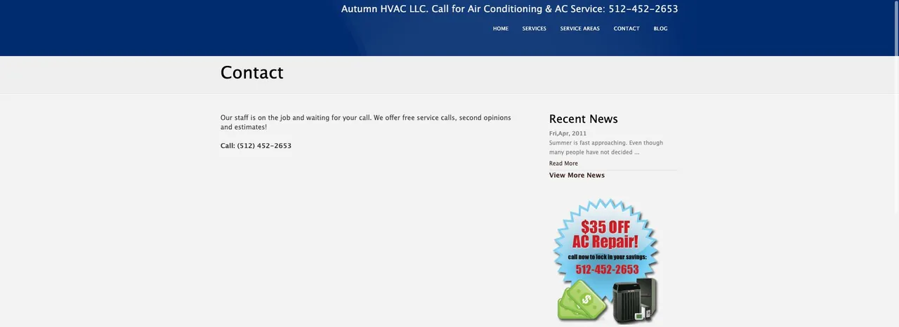 Autumn Heating & Cooling cover